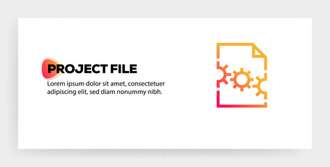 Sticker - PROJECT FILE ICON CONCEPT