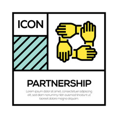 Sticker - PARTNERSHIP ICON CONCEPT