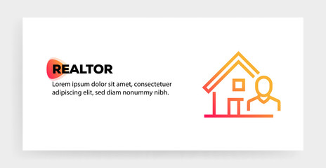 Canvas Print - REALTOR ICON CONCEPT