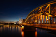 Köln mit Rhein, Dom und Hohenzollernbrücke