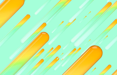 Aufkleber - Futuristic geometric dynamic lines shape background. Abstract 3d render background.