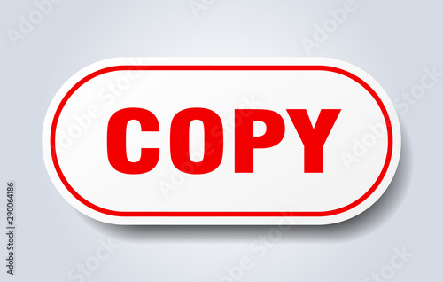 Cuadros en Lienzo copy sign. copy rounded red sticker. copy