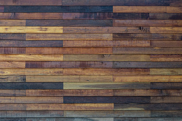 Aufkleber - Old wooden wall texture abstract background objects for furniture.wooden panels is then used horizontal taken from old home wall in asia