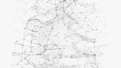 Poster - Abstract  background. Abstract polygonal background. Plexus effect.