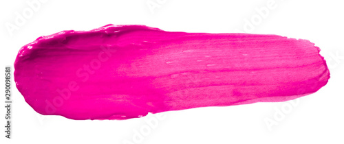 Fotomural Vector pink glossy paint texture isolated on white - acrylic banner for Your des