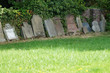 Grabsteine auf dem Jüdischen Friedhof Mülheim an der Ruhr