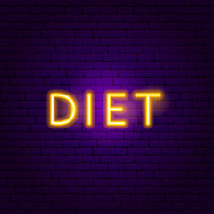 Poster - Diet Neon Text