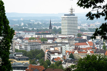 Wall Mural - Aussicht auf die Bielefelder Innenstadt vom Johannisberg, Deutschland