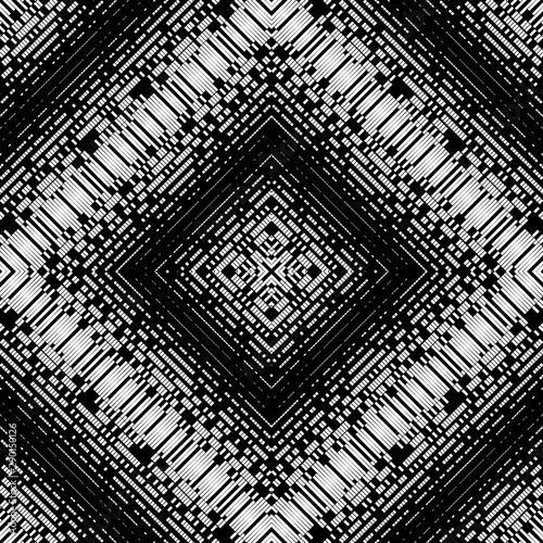 Abstract pattern of stripes and strokes. Optical illusion of the movement of ...