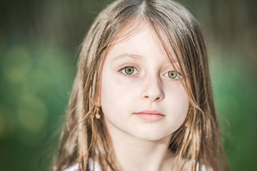 6 years old girl portrait