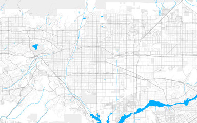 Wall Mural - Rich detailed vector map of Ontario, California, USA