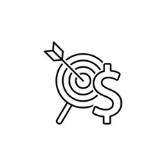 Aufkleber - Financial, target icon. Element of financial icon