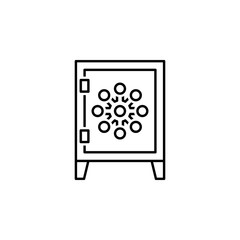 Poster - Financial, safe box icon. Element of financial icon
