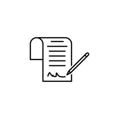 Aufkleber - Signed contract icon. Element of financial icon