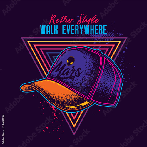 80s style baseball cap
