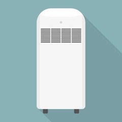 Poster - small portable conditioner icon. flat illustration of small portable conditioner vector icon for web