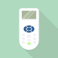 Poster - Button remote control conditioner icon. Flat illustration of button remote control conditioner vector icon for web design