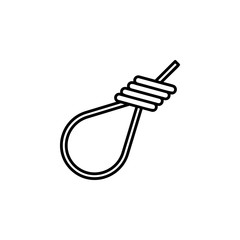 Poster - Cord, pirate icon. Element of pirate thin line icon