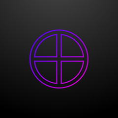 Poster - Celtic cross outline nolan icon. Elements of religion set. Simple icon for websites, web design, mobile app, info graphics
