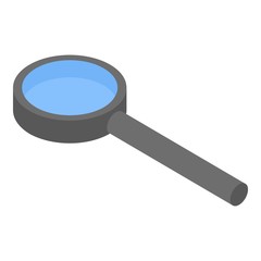 Poster - Magnifying glass icon. Isometric of magnifying glass vector icon for web design isolated on white background
