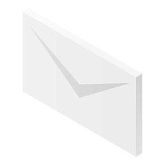 Poster - gray envelope icon. isometric of gray envelope vector icon for web design isolated on white backgrou