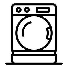 Wall Mural - Washing machine icon. Outline washing machine vector icon for web design isolated on white background