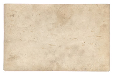 Vintage paper background isolated - (clipping path included)