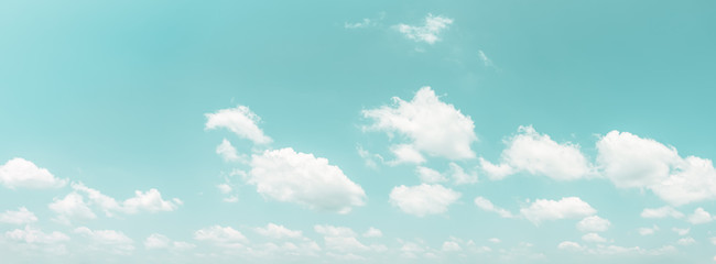 Wall Mural - panorama blue sky and clouds natural background.