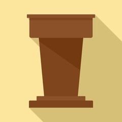 Poster - lawyer tribune icon. flat illustration of lawyer tribune vector icon for web design
