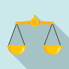 Poster - judge balance icon. flat illustration of judge balance vector icon for web design