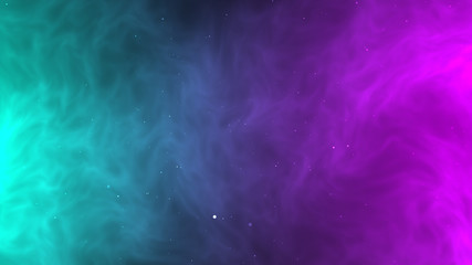 Green and pink smoke dynamic abstract background texture with brightness of star galaxy