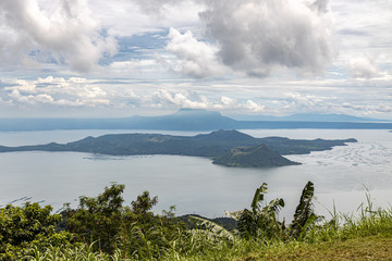 Wall Mural - Beautiful Taal lake view from Tagaytay