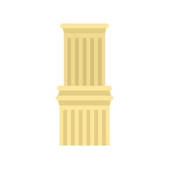 Poster - ancient column icon. flat illustration of ancient column vector icon for web design