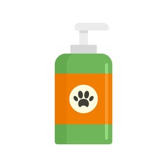 Sticker - Pet wash soap icon. Flat illustration of pet wash soap vector icon for web design