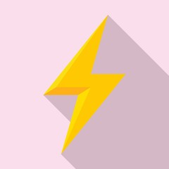 Poster - charge lightning bolt icon. flat illustration of charge lightning bolt vector icon for web design