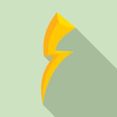 Poster - shock lightning bolt icon. flat illustration of shock lightning bolt vector icon for web design