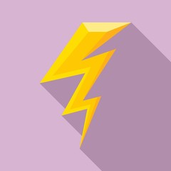 Poster - flash lightning bolt icon. flat illustration of flash lightning bolt vector icon for web design