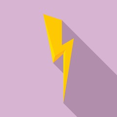 Poster - voltage lightning bolt icon. flat illustration of voltage lightning bolt vector icon for web design