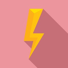 Poster - energy lightning bolt icon. flat illustration of energy lightning bolt vector icon for web design