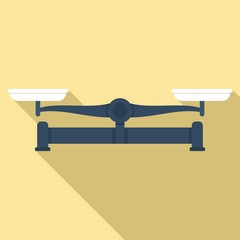 Poster - metal balance icon. flat illustration of metal balance vector icon for web design