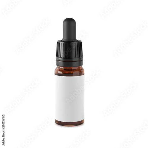 Download Dropper Bottle Mockup Isolated On White Background Cbd Oil Stock Photo Adobe Stock