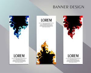 Wall Mural - Roll up banner design template, vertical, Colorful abstract banner background, pull up design, modern x-banner, rectangle size