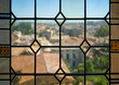 Stained glass leaded castle window