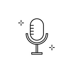 Poster - Microphone, spanish icon. Element of spanish thin line icon