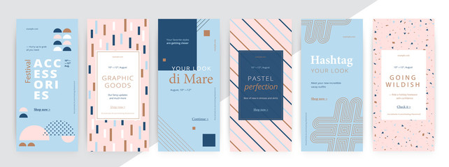Wall Mural - modern promotion rectangular web banner for social media mobile apps. elegant sale and discount prom