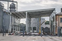 Panorama Of The Grain Processing Plant.