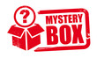mystery box rubber stamp template with question mark