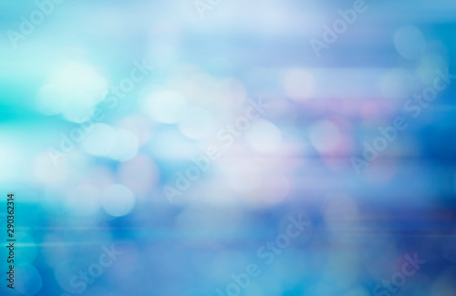 Fotomural blue abstract technology blur gradient background with motion speed light effect