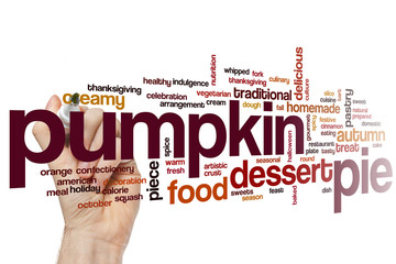 Pumpkin pie word cloud