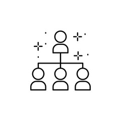 Poster - Network, people icon. Element of modern business icon